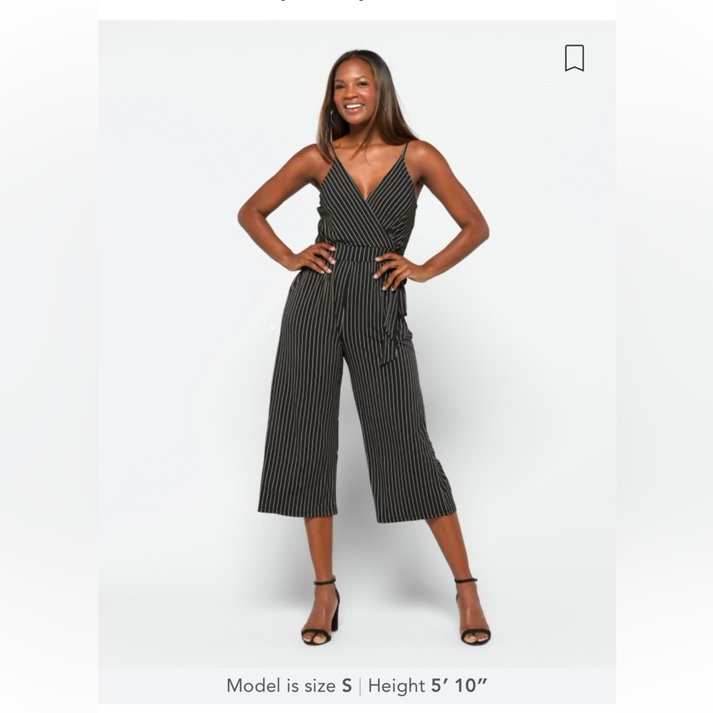 (M) Kaileigh Rica Knit Crop Jumpsuit